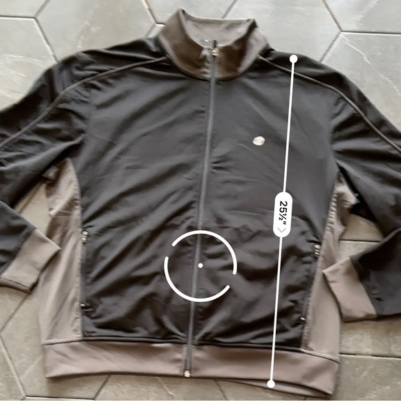 Y2K Men’s SB Tech Gray & Black Zip Up Track Jacket - Picture 5 of 6